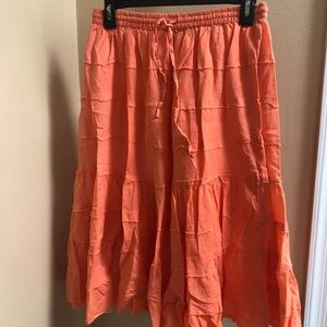 orange skirt